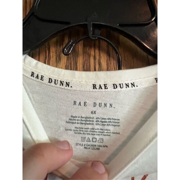 Rae Dunn Trick Or Treat! Fall Girls Set Kids Size 6X NEW WITH FLAWS - Picture 7 of 10